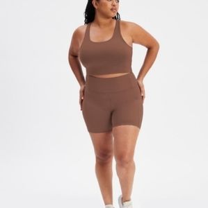 Girlfriend High Rise Run Short - Storm color